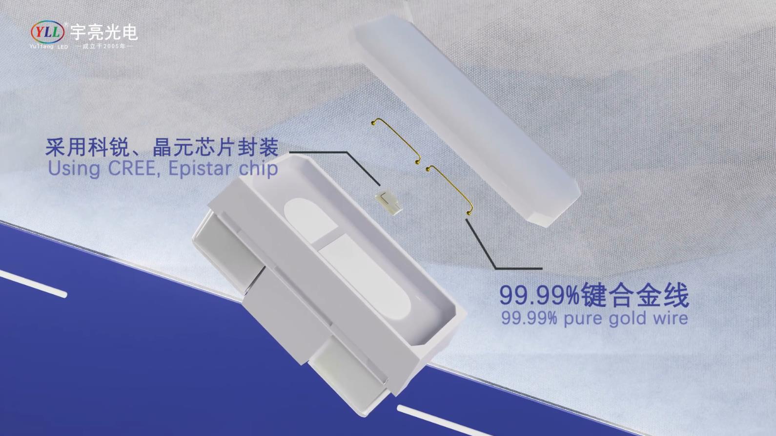 3014側發光白光LED燈珠,晶元/科銳芯片,99.99%金線封裝