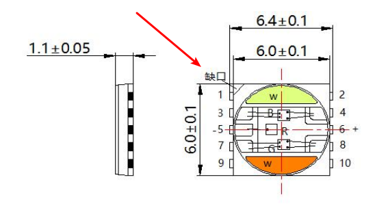 6065貼片燈珠,貼片燈珠正負極判斷方法